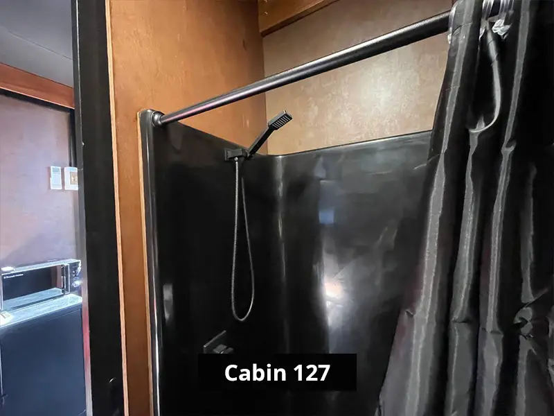 Cabin 127 shower